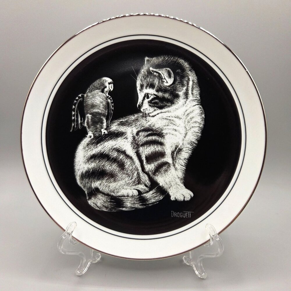 Kittens World Collector Plates Royal Cornwall Droguett Limited Edition Set of 4